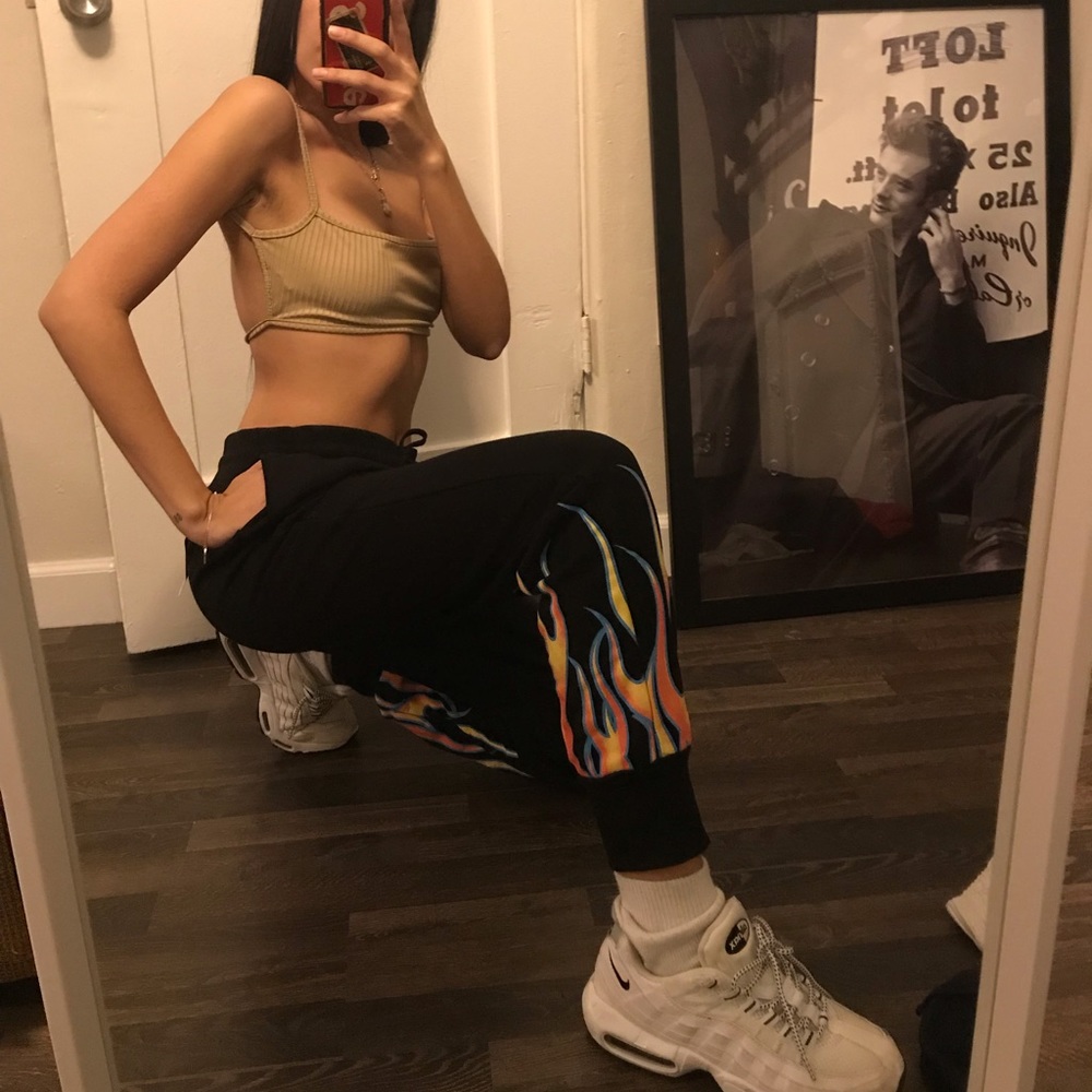 F21 LA FLAME JOGGERS - Picture 3 of 7